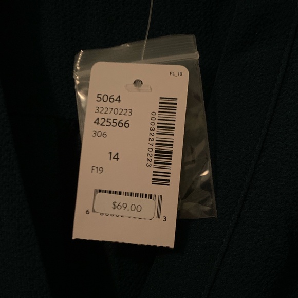 Turquoise Blouse Dress - Picture 6 of 6